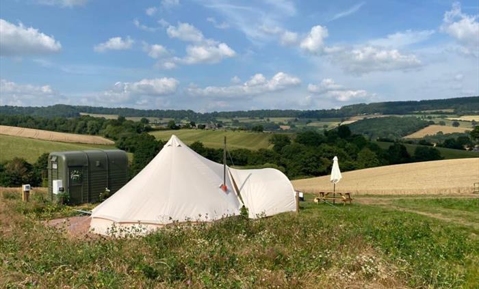 Tent outside